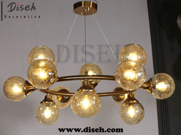 لوستر حبا بی مدرن با حباب ترک دار