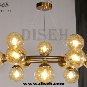 لوستر حبا بی مدرن با حباب ترک دار