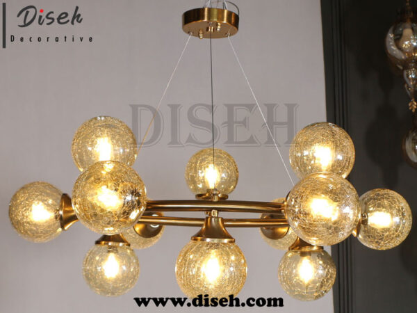 لوستر حبا بی مدرن با حباب ترک دار