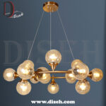 لوستر مدرن با حباب