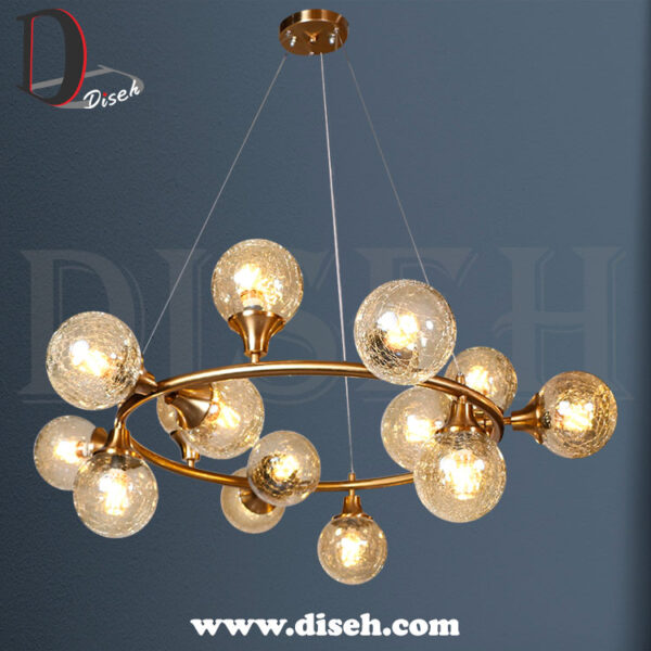 لوستر مدرن با حباب