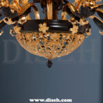 لوستر مشکی طلایی