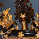 لوستر مشکی طلایی