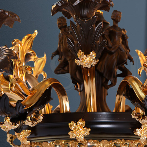 لوستر مشکی طلایی