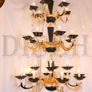 لوستر بزرگ مشکی