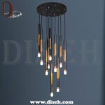 آویز مشکی طلایی