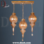 لوستر آویز خطی سه شعله