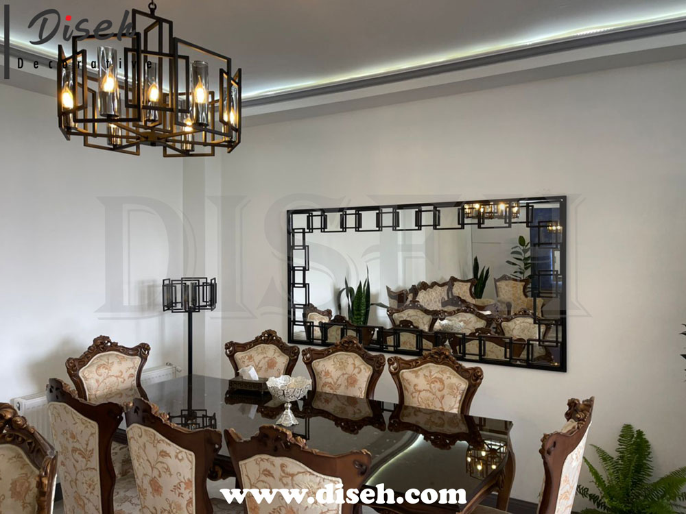 نصب لوستر مشکی مدرن