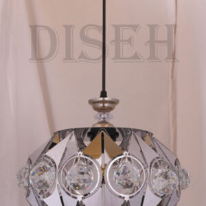 آویز تک شعله نقره ای