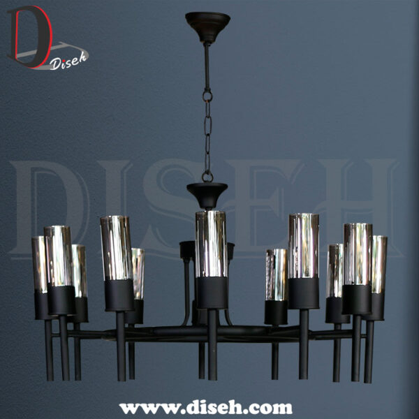 خرید لوستر مدرن با حباب دودی