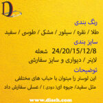 لوستر مولکولی مشکی با حباب دودی