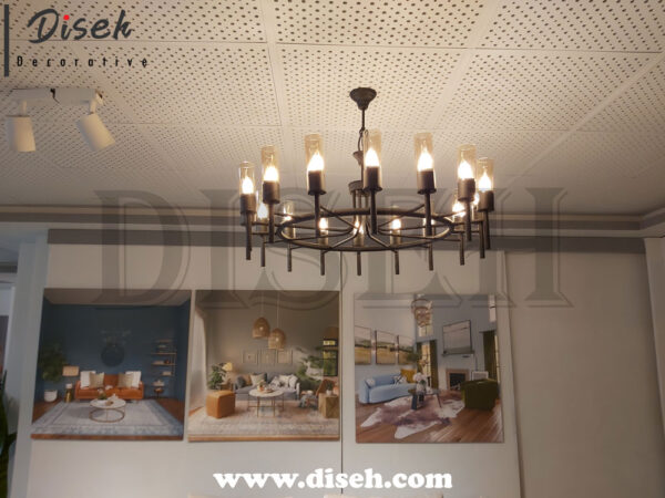 خرید لوستر مدرن با حباب دودی