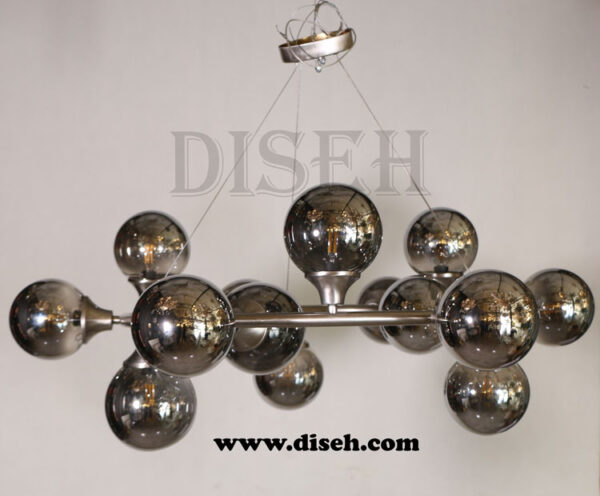 لوستر نقره ای مولکولی با حباب دودی