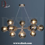 لوستر نقره ای مولکولی با حباب دودی