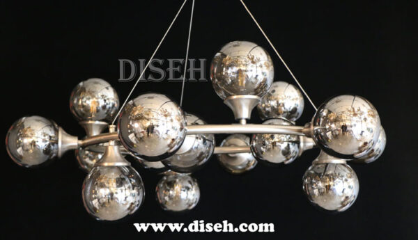 لوستر نقره ای مولکولی با حباب دودی