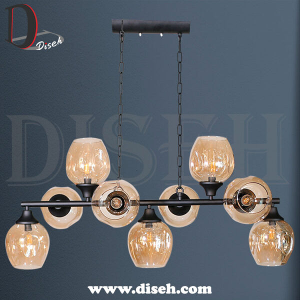 لوستر خطی مشکی