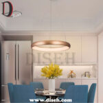 لوستر حلقه ای مدرن سه حالته