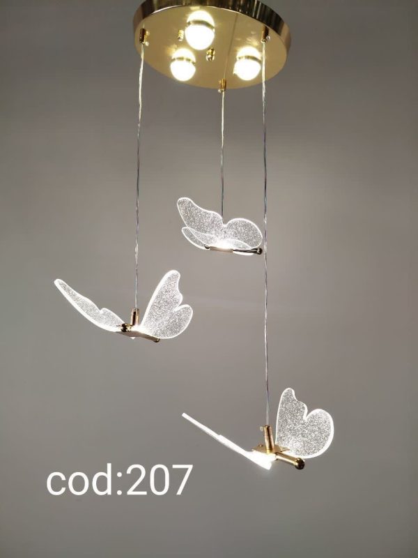 لوستر پروانه ای سه حالته