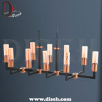 linear chandelier modern