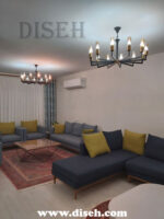 لوستر مشکی طلایی مدرن