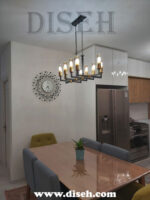 linear chandelier modern
