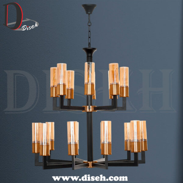 لوستر مدرن طبقاتی 18 شعله