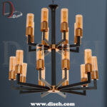 لوستر مدرن طبقاتی 18 شعله