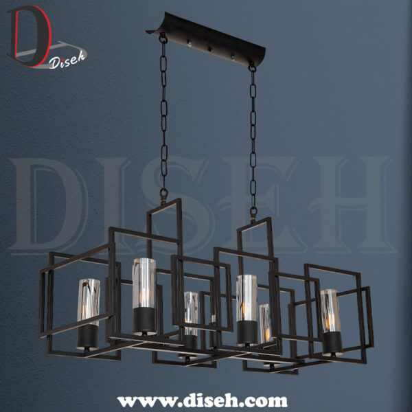 لوستر خطی مدرن مشکی