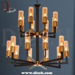 لوستر مدرن طبقاتی 18 شعله