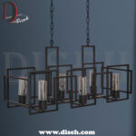 لوستر خطی مدرن مشکی