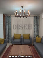 لوستر مشکی طلایی مدرن