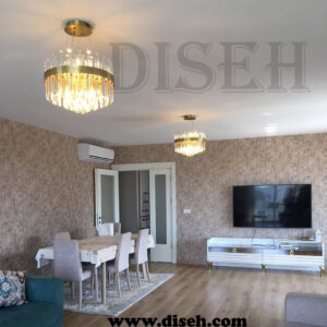 لوستر گرد کریستالی