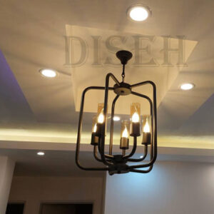 لوستر فانوسی مدرن 5 شعله