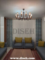 لوستر مشکی طلایی مدرن