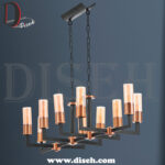 linear chandelier modern