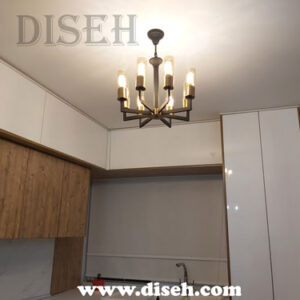 لوستر 8 شعله مدرن برای فضای کوچک