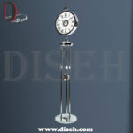 ساعت فلزی ایستاده نقره ای