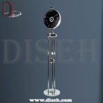 ساعت فلزی ایستاده نقره ای