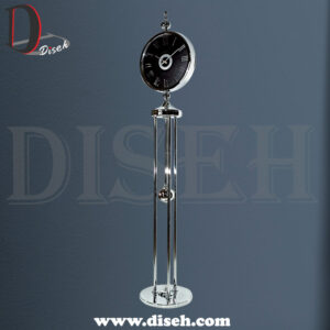 ساعت فلزی ایستاده نقره ای