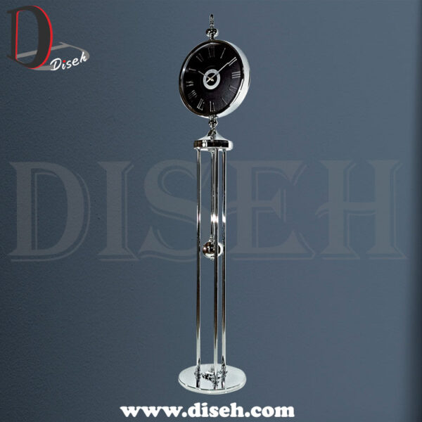 ساعت فلزی ایستاده نقره ای