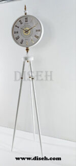ساعت ایستاده فلزی جدید با رنگ سفید