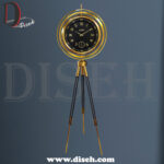 ساعت ایستاده دو رنگ مشکی طلایی