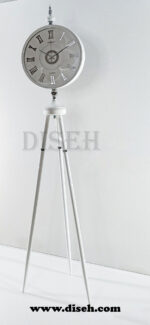 ساعت ایستاده فلزی جدید با رنگ سفید