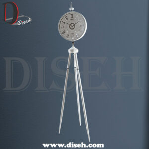 ساعت ایستاده فلزی جدید با رنگ سفید