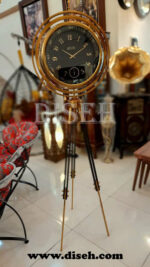 ساعت ایستاده دو رنگ مشکی طلایی
