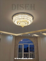 لوستر کنترلی سقفی با لامپ های smd سه حالته