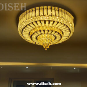 لوستر کنترلی سقفی با لامپ های smd سه حالته