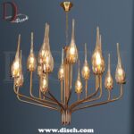 لوستر نئوکلاسیک طلایی برای پذیرایی