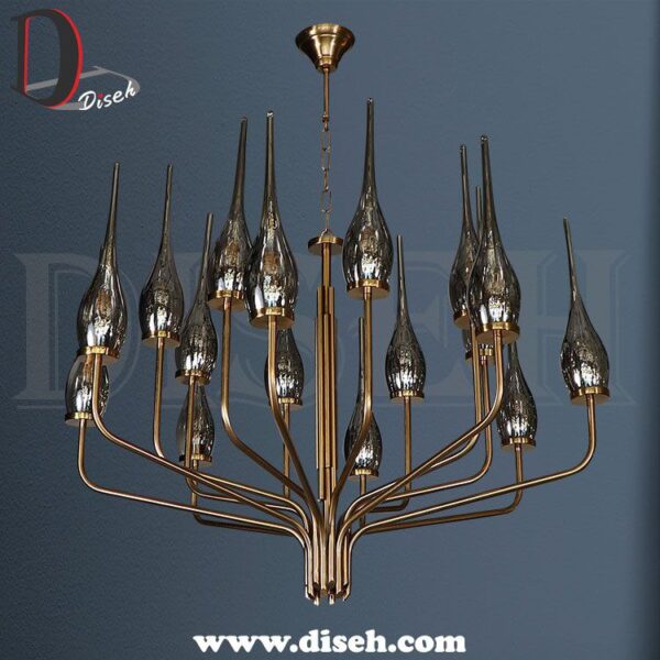 لوستر نئوکلاسیک طلایی برای پذیرایی