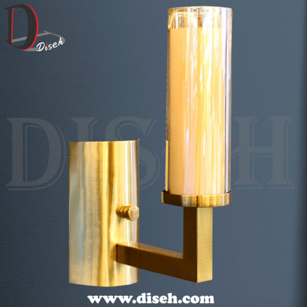 دیواری تک شعله مدرن با حباب دو تکه